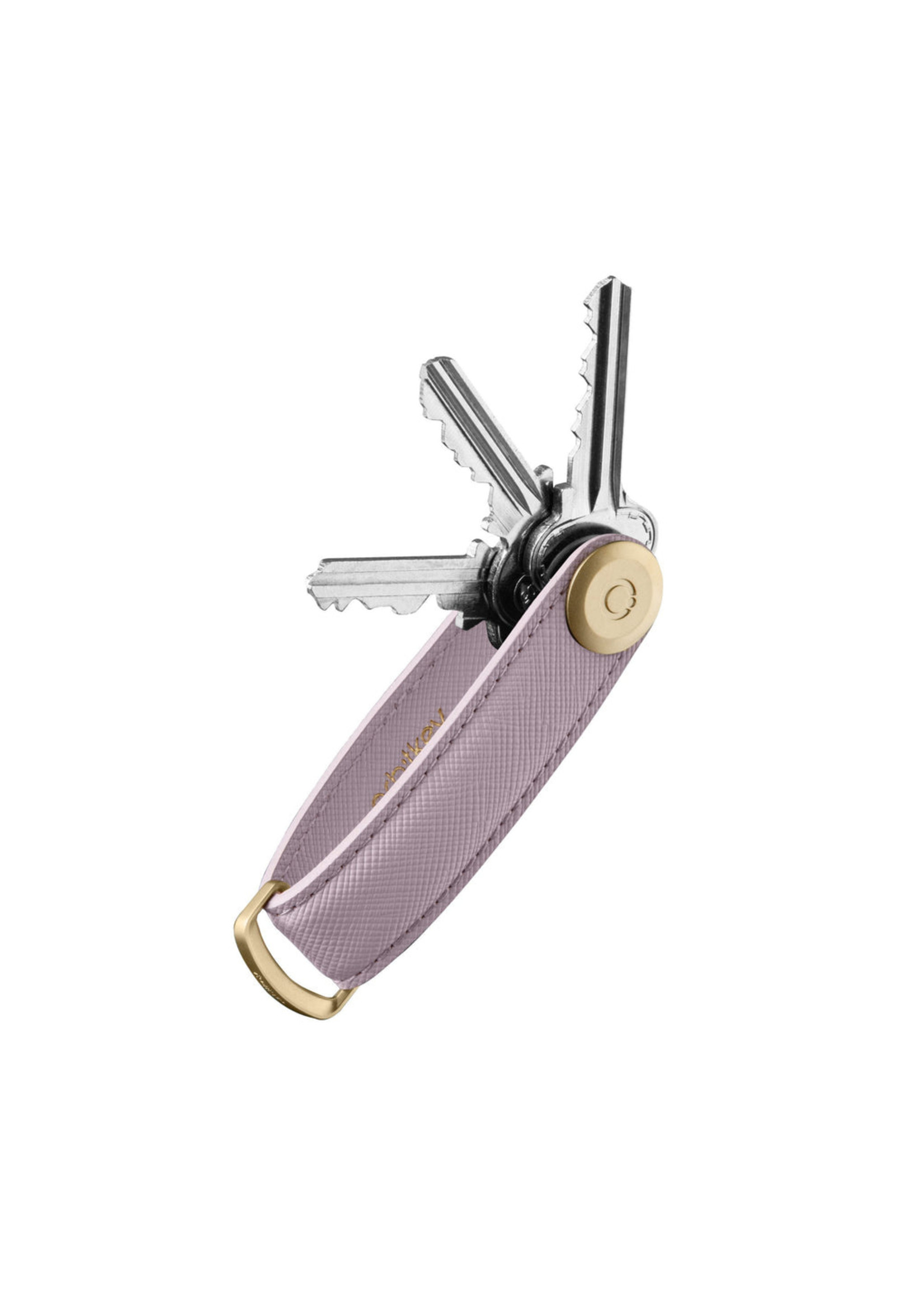 Orbitkey Key Organiser Saffiano Lilac/Gold