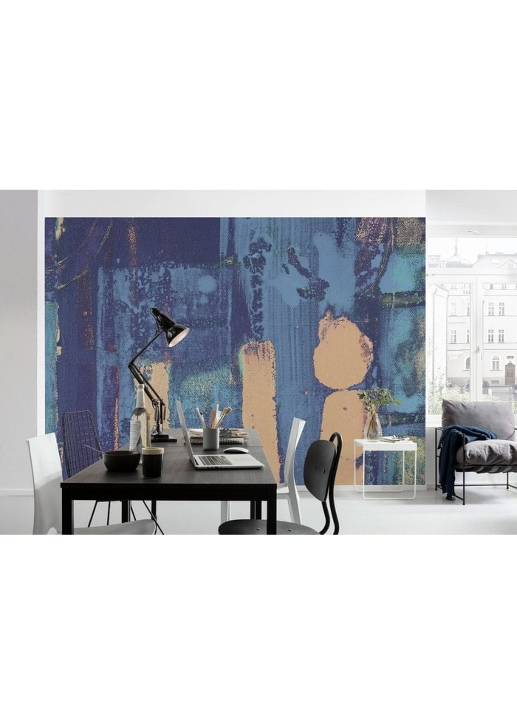 Komar Vlies fotobehang - Stengels Blooming Blue - Formaat 500 x 280 cm