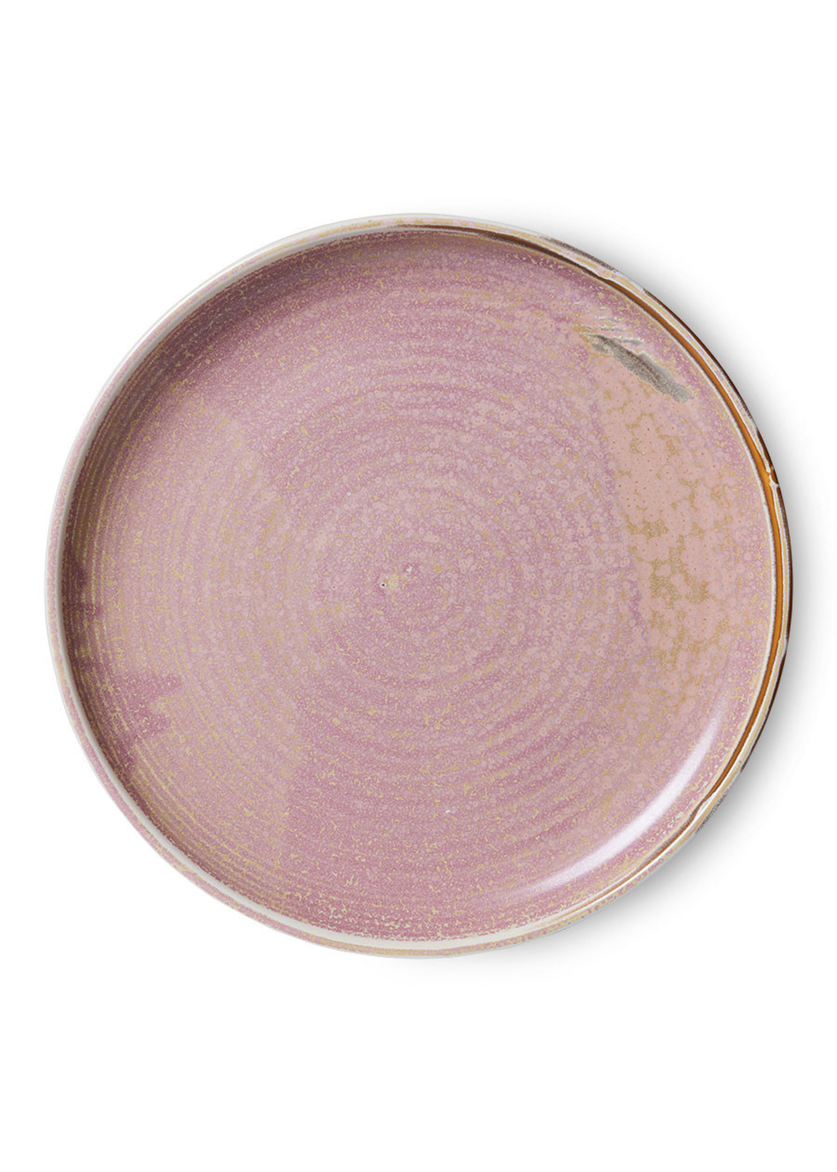 HKliving Chef ceramics: dinner plate, rustic pink