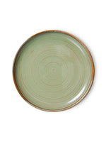 HKliving Chef ceramics: side plate, moss green