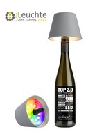 Sompex TOP 2.0 RGBW flesverlichting oplaadbaar - Grijs