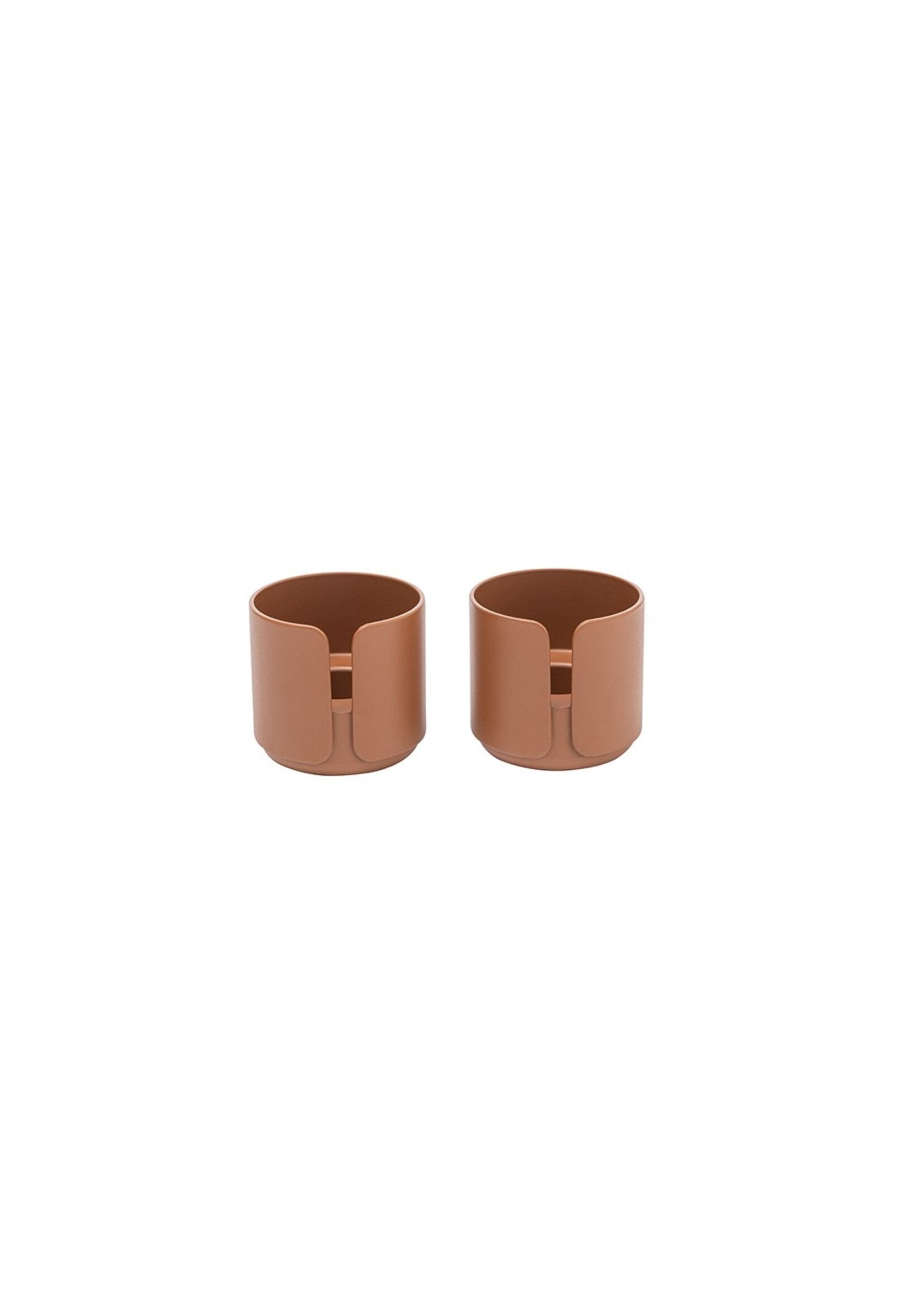 Design Bite BIG HUG TEA LIGHT HOLDER/EGG CUP (set of 2) - clay