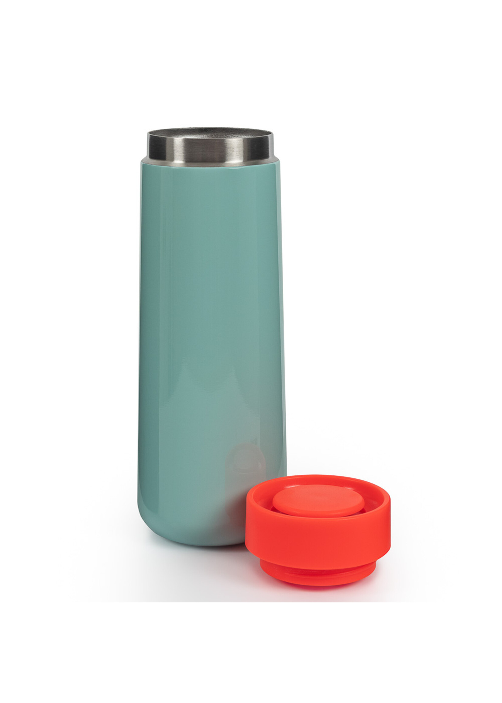 LUND London Travel Mug 350ml - Mint & Coral