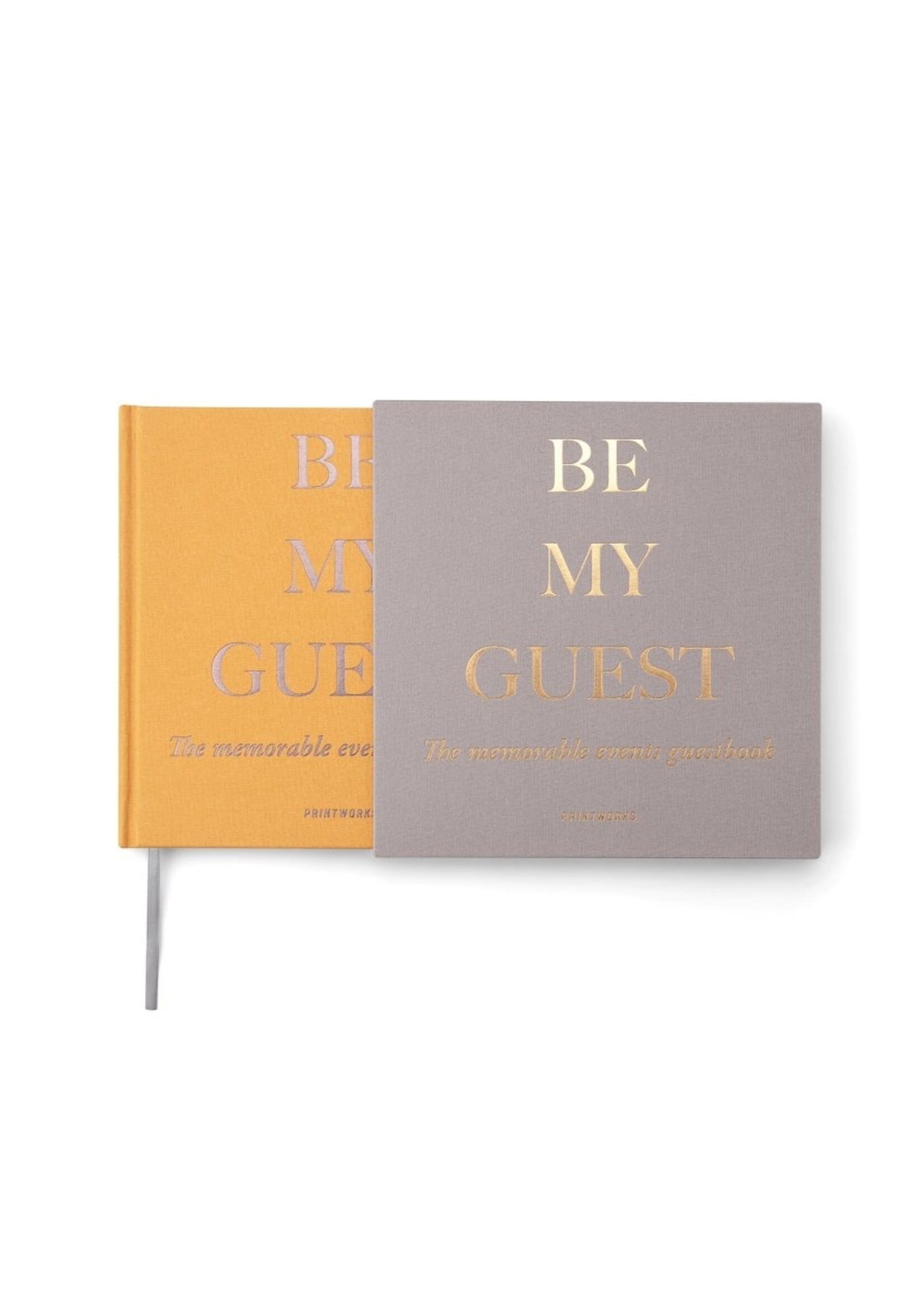 Bodini Printworks Guest Book - Beige/Yellow