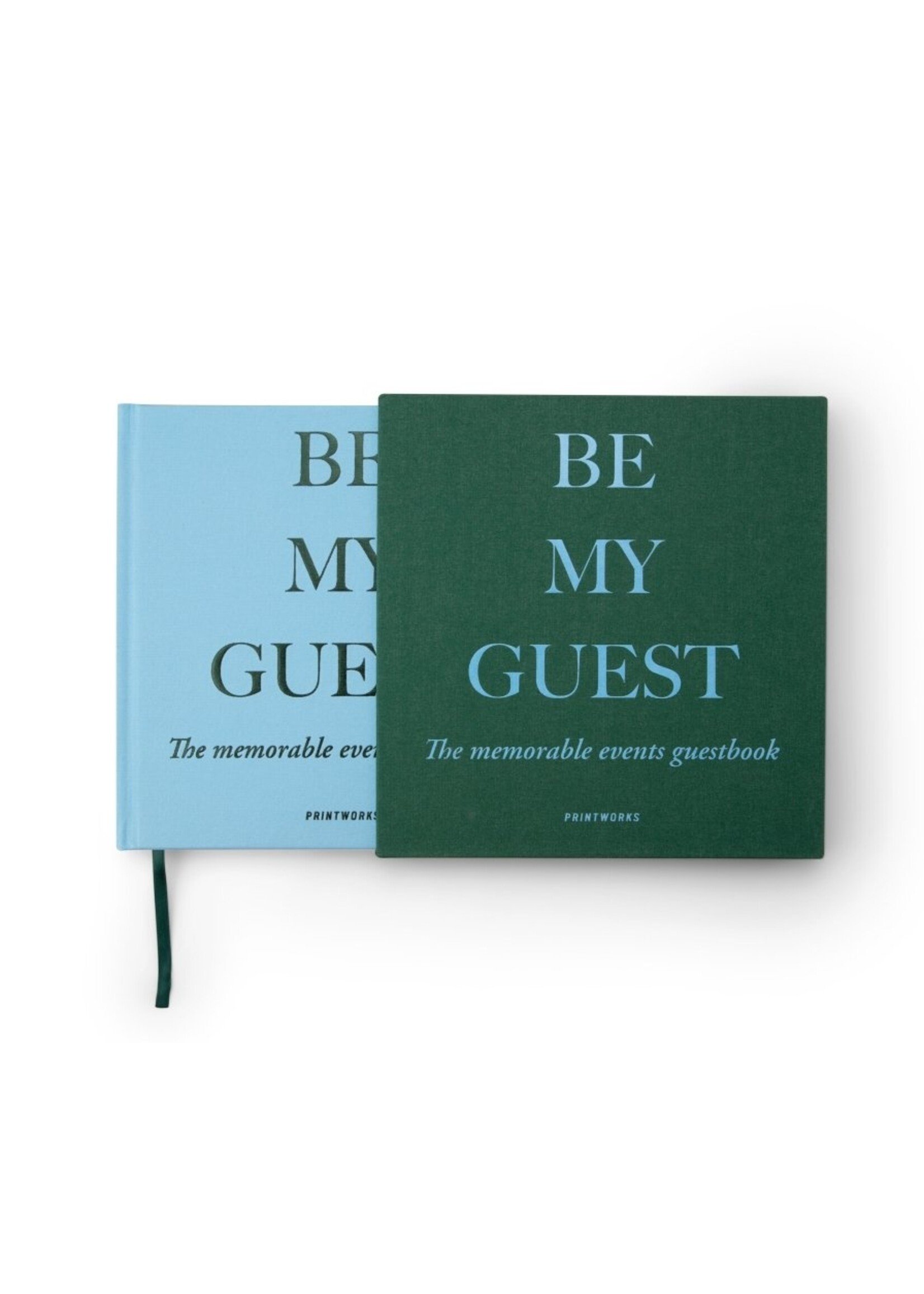 Bodini Printworks Guest Book - Green/Blue