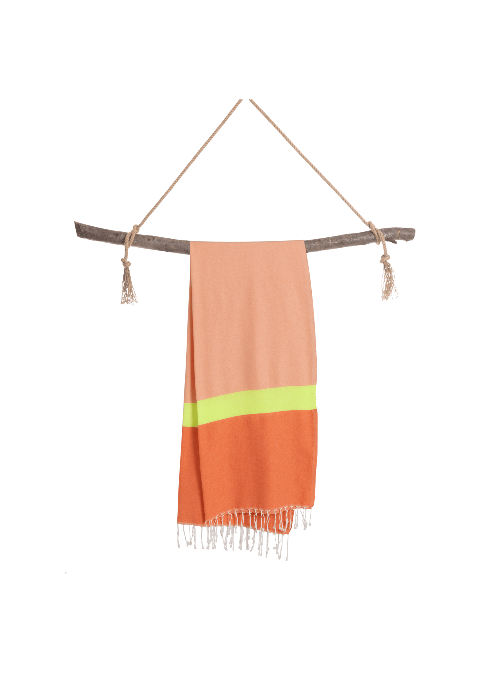 Towel to Go NEON Beach & Pool Towel | Turkish Hammam Towel | Recycled Cotton | Red - Pink, with Recycled Gift Box