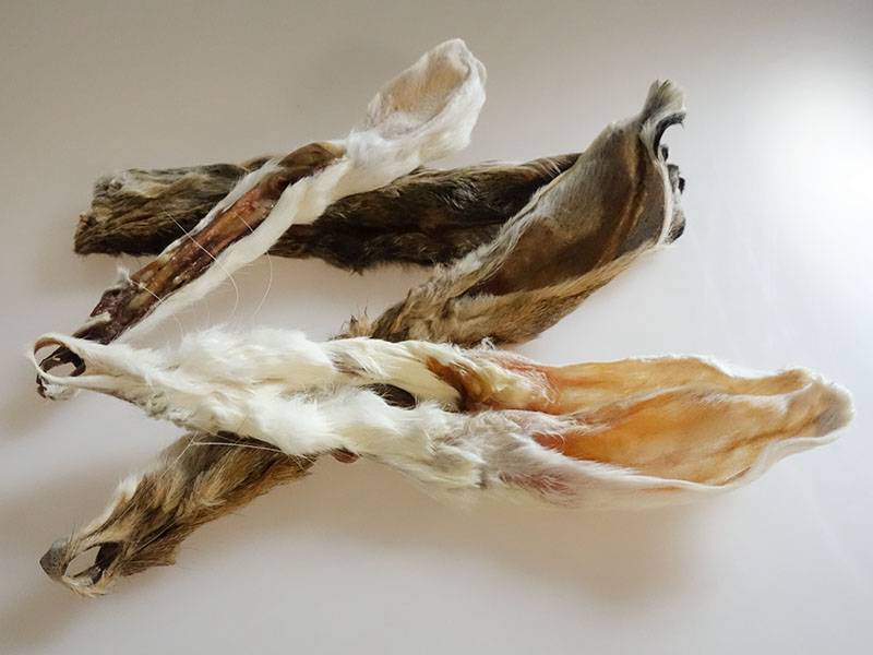 Snack Per Cani - Orecchie Di Coniglio Con Pelliccia Essiccate, 180g - Foto 6