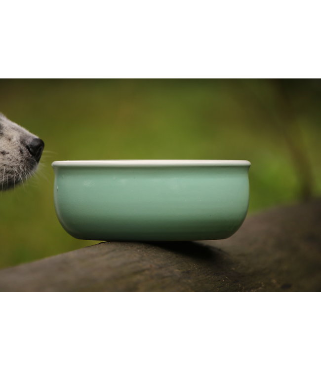 Flöckchens - Keramik Hundenapf Mint