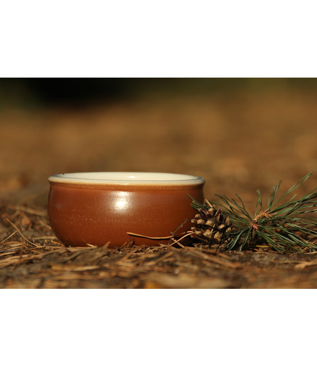 Flöckchens - Keramik Hundenapf Mahagoni