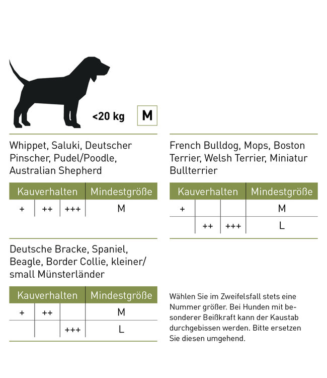 Olivenholz Kaustab XS - XL