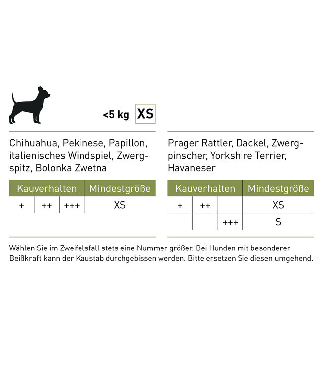 Olivenholz Kaustab XS - XL