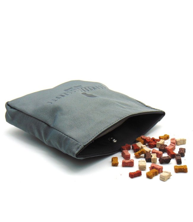 Schmuddelschnute - Futterbeutel "Leckerlibüdel" anthrazit