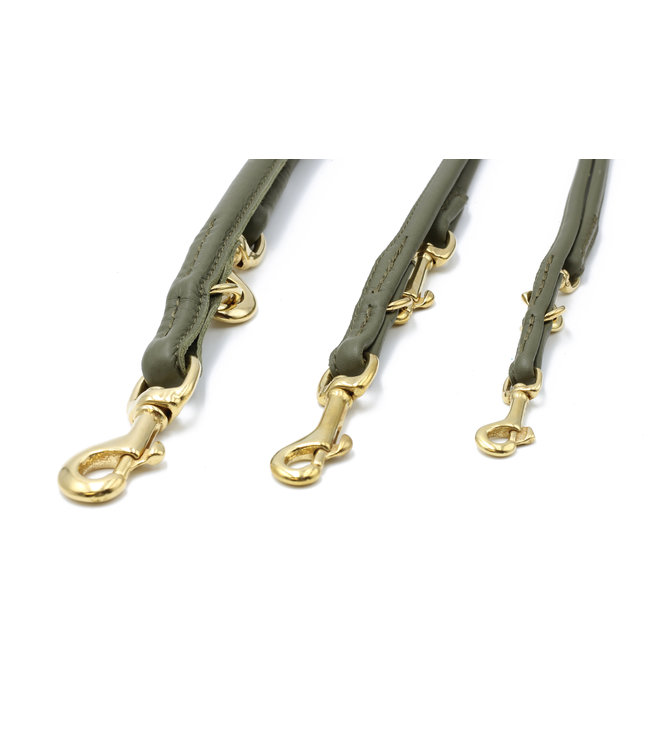 Maul Ledermanufaktur - Hundeleine rundgenäht khaki