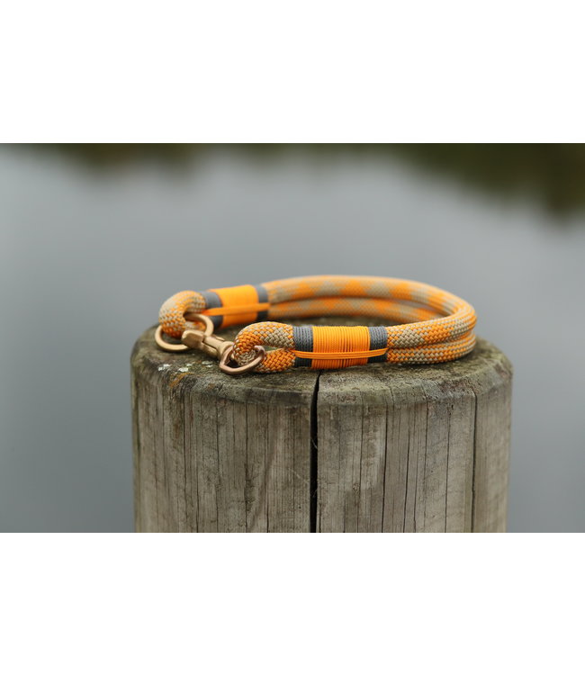 Flöckchens - Hundehalsband Warmly mit Voll-Messing