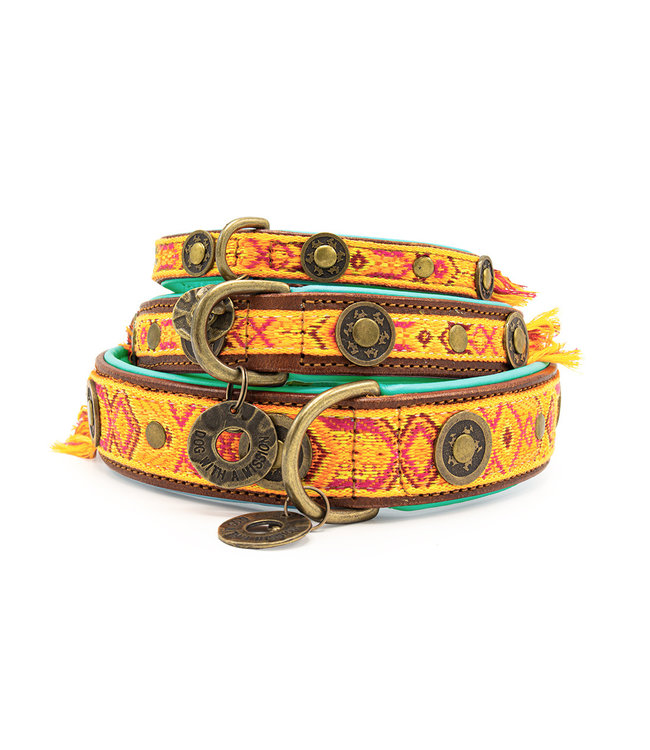 Dog with a Mission - Hippie Hundehalsband L / 4cm