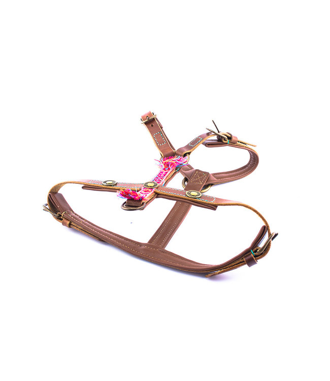 Dog with a Mission - Hundegeschirr Boho Rosa - Größe XS