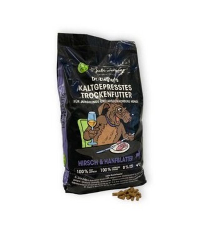 Dr Ziegler Naturfutter - Hirsch & Hanfblätter Hundefutter