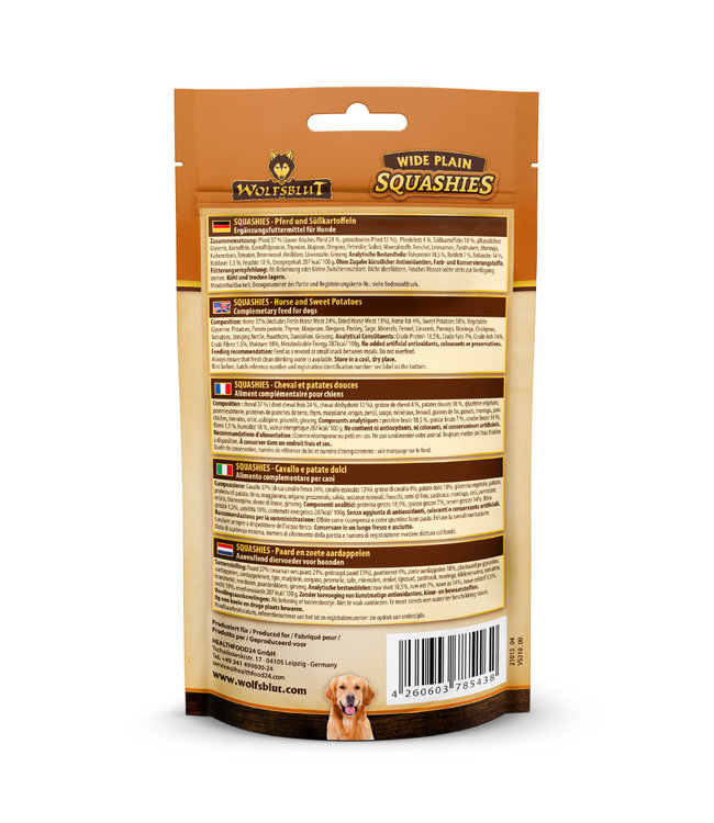 Wolfsblut - Hundesnack Squashies Wide Plain  -  100g