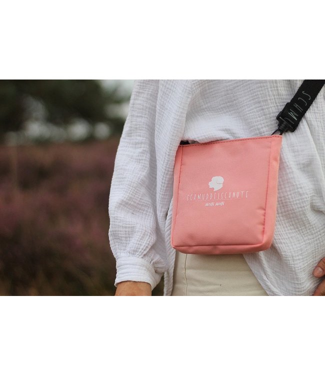 Schmuddelschnute - Futterbeutel "Leckerlibüdel" rosa