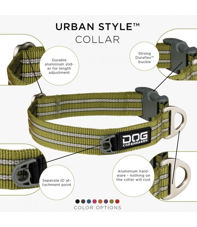 Dog Copenhagen - Hundehalsband Urban Style™ Olive