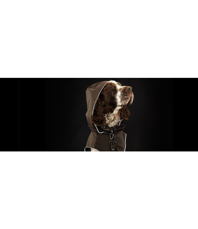 Rukka Pets - Hunderegenmantel Stream braun