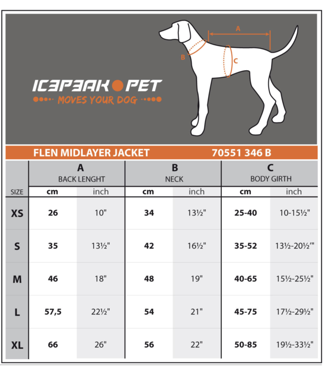 Icepeak Pet -  Hundefleece Flen