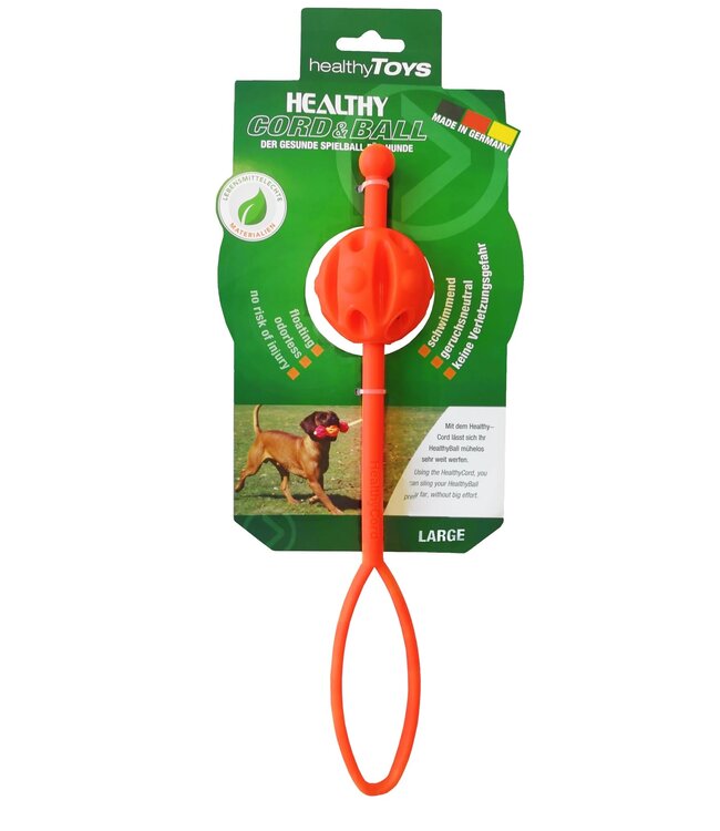 Healthy Toys - Hundespielzeug Healthy Ball mit Cord