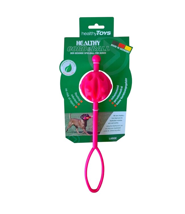 Healthy Toys - Hundespielzeug Healthy Ball mit Cord
