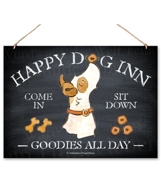 Schilderhund -  Schild Happy Dog Inn