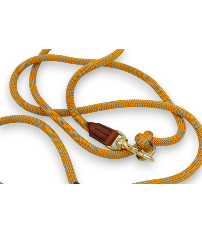 Flöckchens - Retrieverleine Orange/Beige