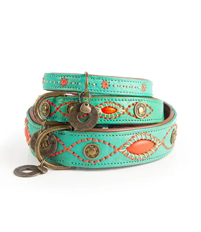 Dog with a Mission - Hippie Hundehalsband L / 4cm