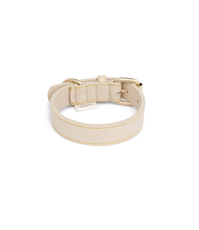Hundehalsband Sir Chuck - Beige - Größe S / 26 - 32 x 2,5cm
