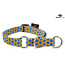 Suchtrupp -  Zugstopp Halsband Dots Beige-Royalblue