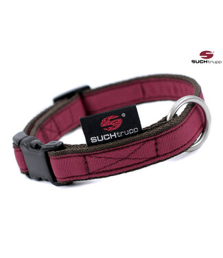 Suchtrupp -  Hundehalsband Pure Wine-Red