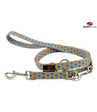Suchtrupp -  Hundeleine Dots Beige-Royalblue