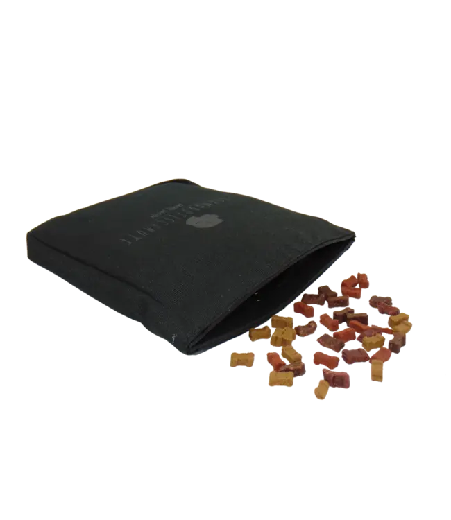 Schmuddelschnute - Futterbeutel "Leckerlibüdel" schwarz