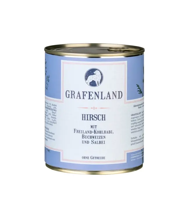 Grafenland - Hirsch mit Freiland-Kohlrabi, Buchweizen und Salbei - DE-ÖKO-006