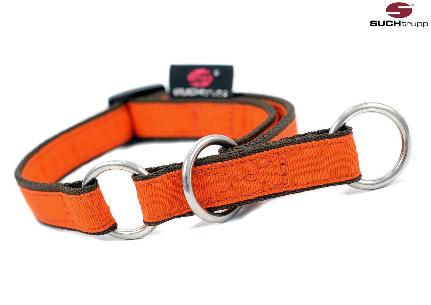 Zugstopp Halsband Pure Orange von Suchtrupp - Flckchens Hundeladen