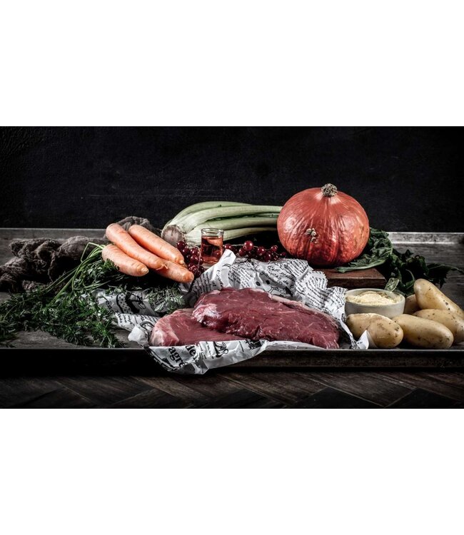 Paul & Paulina - Hundefutter Weiderind mit Kartoffeln und Kürbis