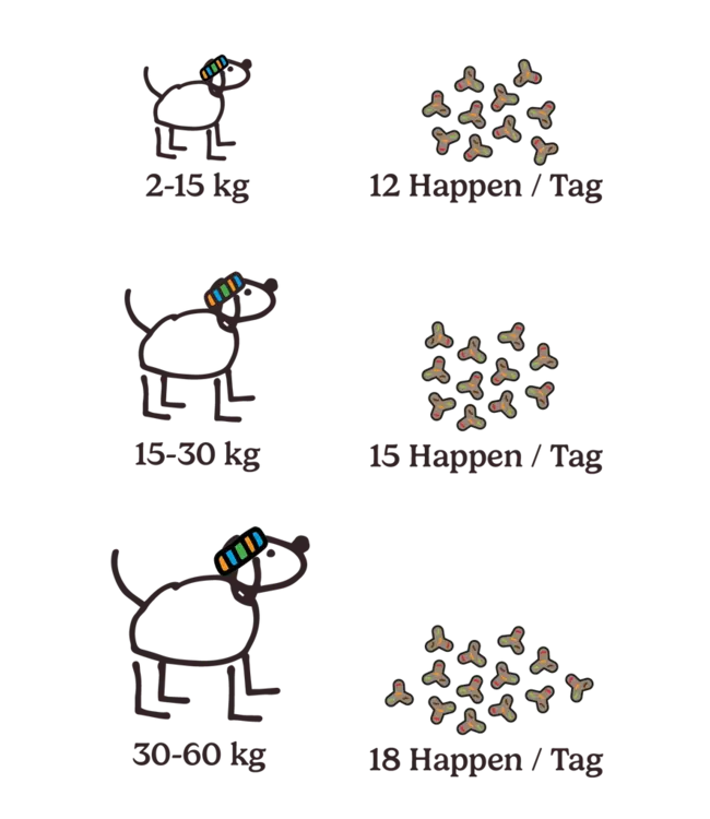 Hunderunde -  Hundehappen Sportskanone - 125g
