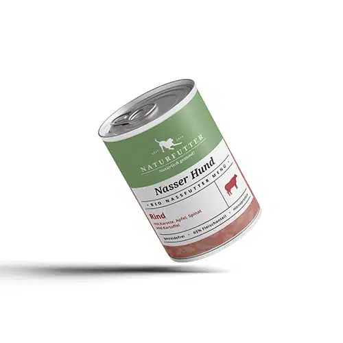 Hundefutter Nasser Hund Rind von Naturfutter - Flckchens Hundeladen