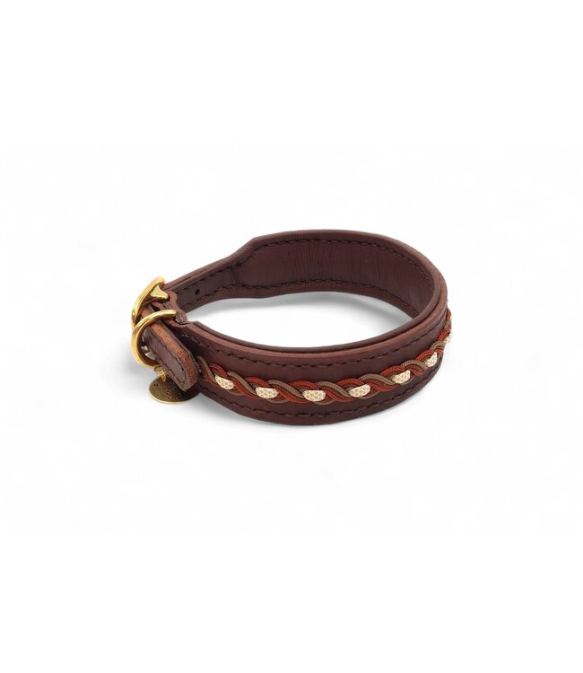 Flöckchens - Hundehalsband Braid Naturell