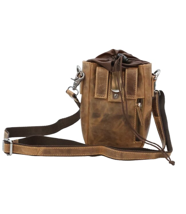 Greenburry -  Leckerlibeutel Leder zum Umhängen "Vintage Dogs"