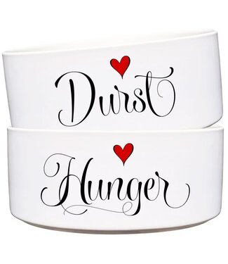 Cadouri -  Keramik Hundenapf-Set HUNGER & DURST
