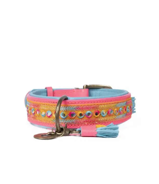 Dog with a Mission - Hippie Hundehalsband Indian Summer