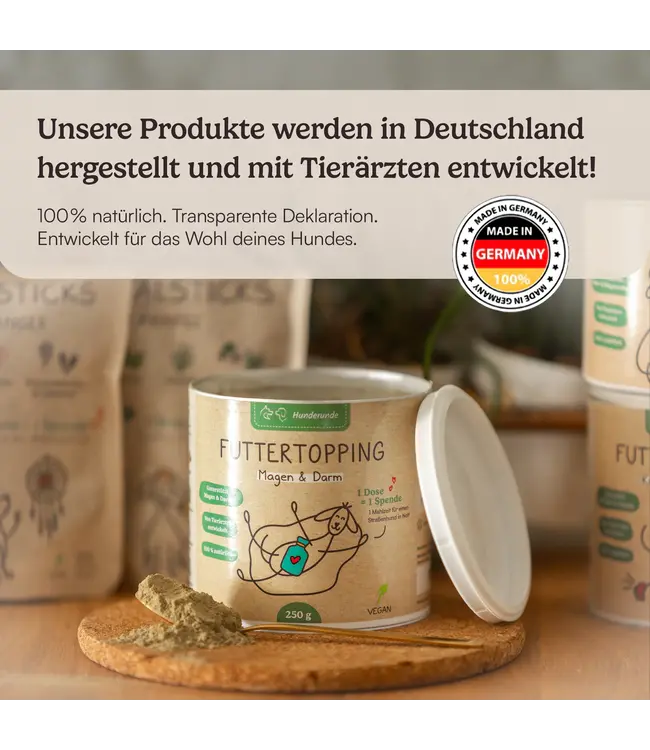 Hunderunde -  Futtertopping Magen & Darm