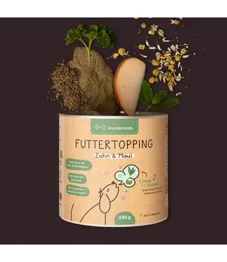 Hunderunde -  Futtertopping Zahn & Maul