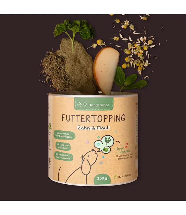 Hunderunde -  Futtertopping Zahn & Maul