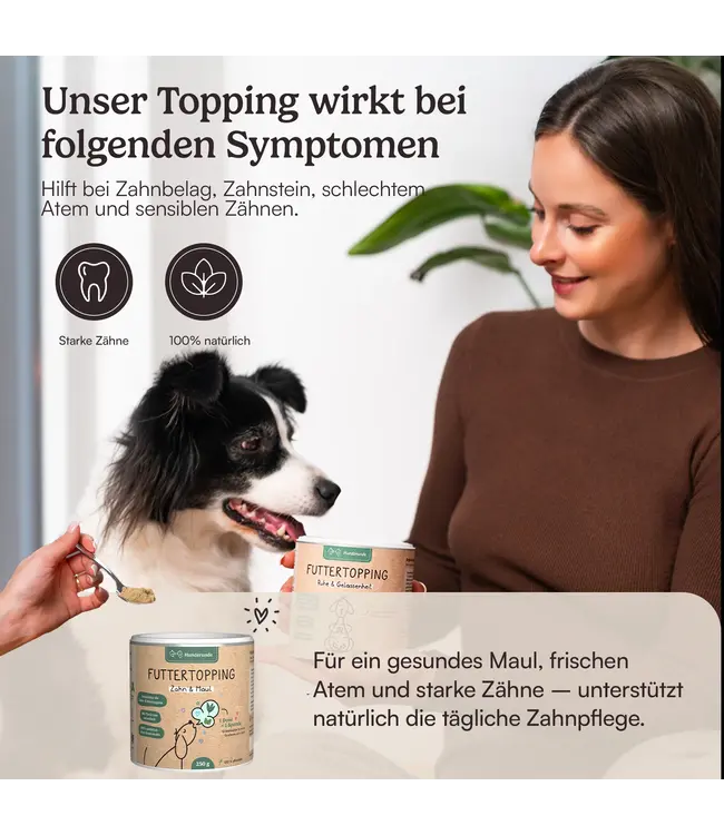 Hunderunde -  Futtertopping Zahn & Maul