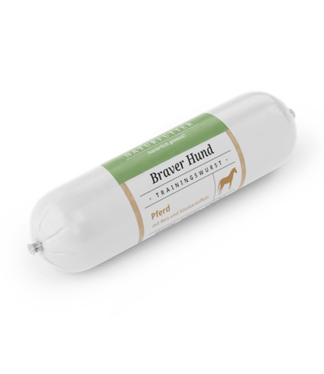 Naturfutter -  Trainingswurst Braver Hund Pferd